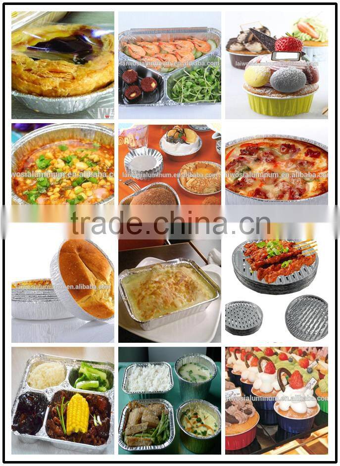 small size round shape disposable aluminum foil ashtrays