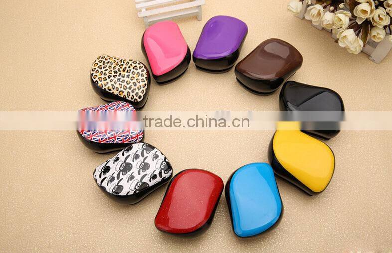 Newest Korea Style Wholesale Head Massage Rainbow ABS Hairdressing Comb