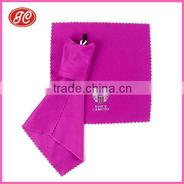 Classic Hot Stamp Printed Microfiber Key Chain For Eyeglasses/Mobile