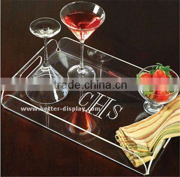custom clear acrylic plexiglass tray