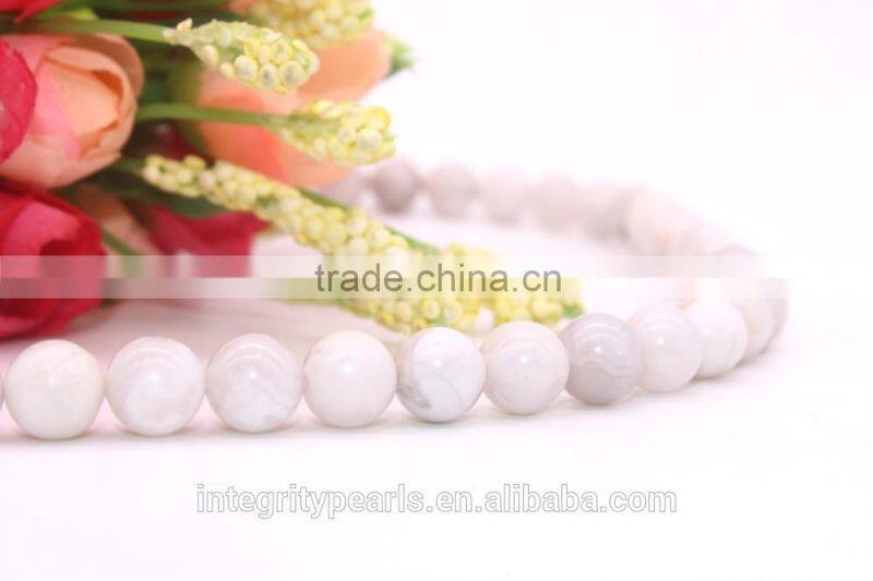 Natural gemsotne crazy agate loose strand 6 8 10 12mm crazy natural white agate