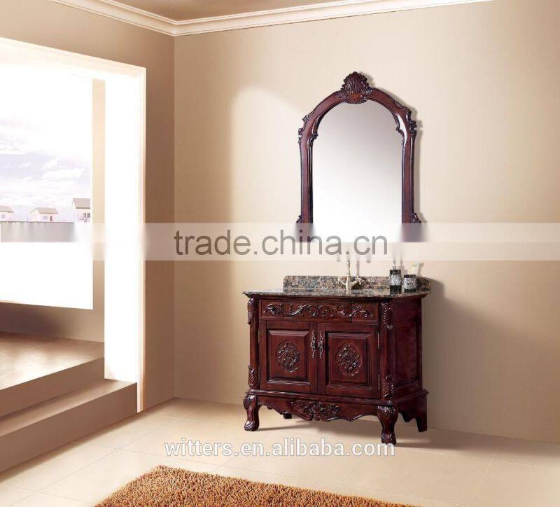 Antique funiture of most popular bathroom vanity with mirror WTS219