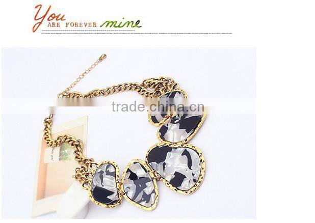 Multicolor Stones Choker Collar Vintage Pendant Statement Necklace Women Necklaces & Pendants Fashion Necklaces for Women 2014