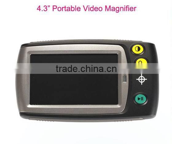4.3" LCD HD color screen Portable Electronic Digital video Magnifier Reading Aid Magnification Range 6x-25x for Low Vision