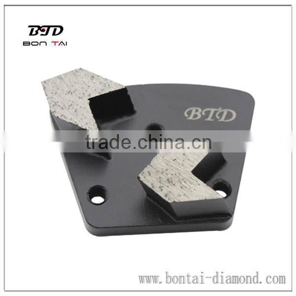 Arrow trapezoid grinding tool for concrete paint removal,coating epoxy