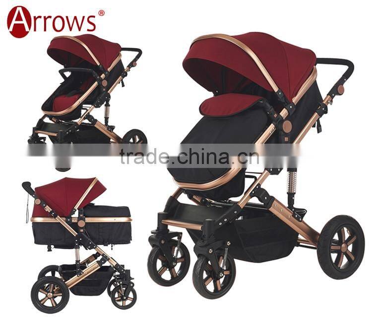 Lightweight Colorful Aluminium Alloy Baby Strollers Baby Pram Baby Push Chair Folding Easily 600D Oxford Polyster Fabric