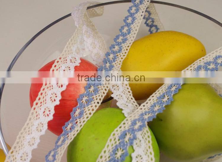 2016 african guipure Cotton ribbon trim crochet accessories lace 2001