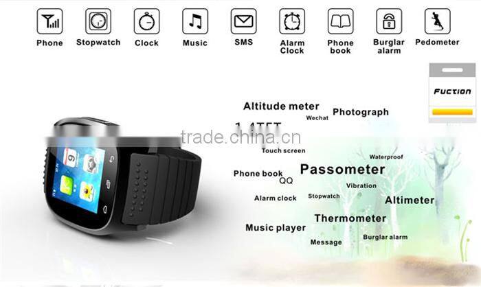 2016 populart Stainless steel china smart watch GV18 GV08 M26 smart watch