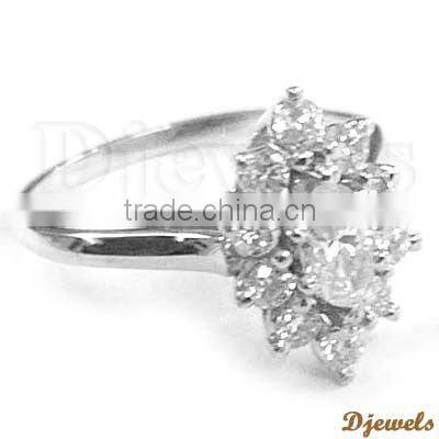 White Gold Diamond Rings, Diamond Ladies Rings , Diamond Jewellery