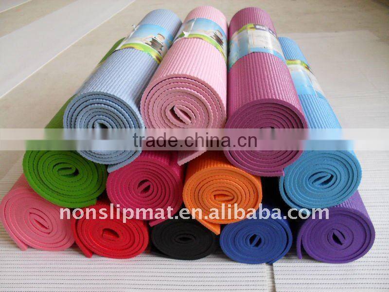 Size 173x61cm PVC anti slip yoga mat