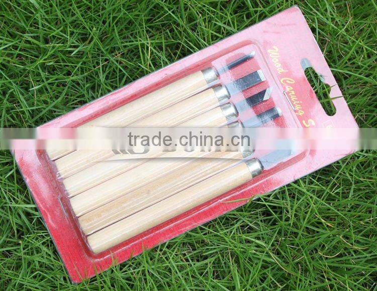 6pcs/set stainless steel wood Carving Knives sculptural tools