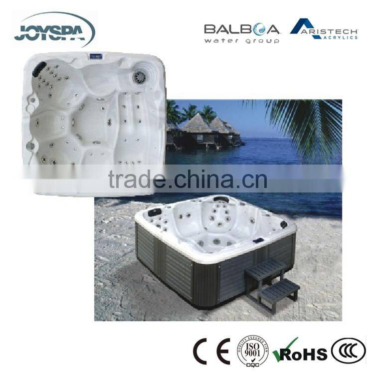 New Square Deluxe Garden European Whirlpool Outdoor Hydro Spa Pool JY8017