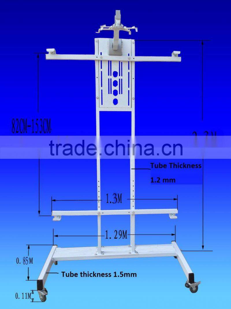 Hot sale Height adjustable short throw projector interactive whiteboard mobile stand movable trolley whiteboard brackets