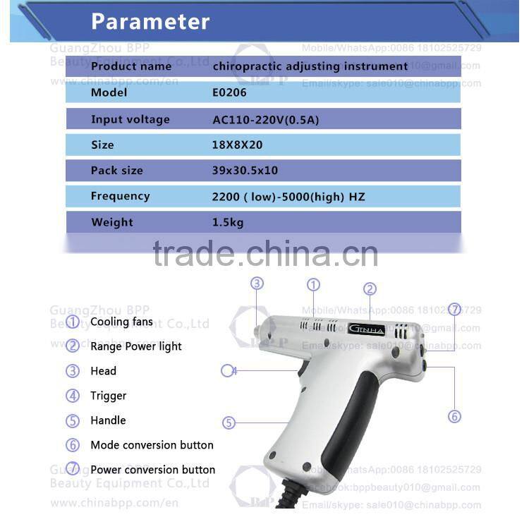 800N Factory price professional bone setting chiropractic adjuster