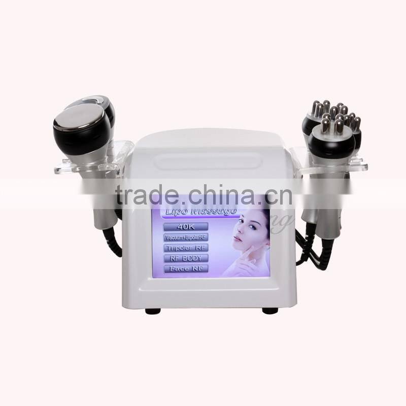Factory wholesale 5 in 1 vacuum ultrasonic cavitation massager slimming machine with CE