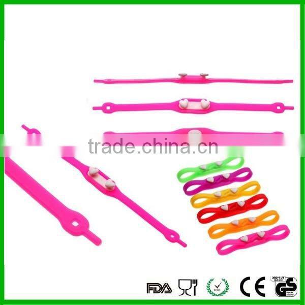 New design lock laces elastic no tie shoelaces silicone