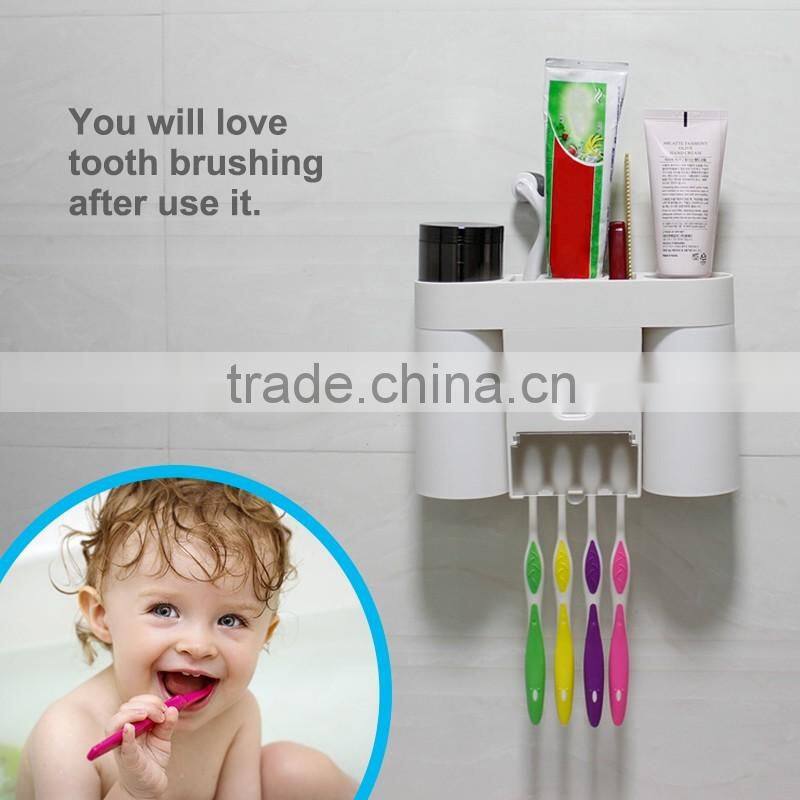 shenzhen Cosylife Toothbrush and Toothpaste squeezer Rinse Cup Holder Set for family organizer