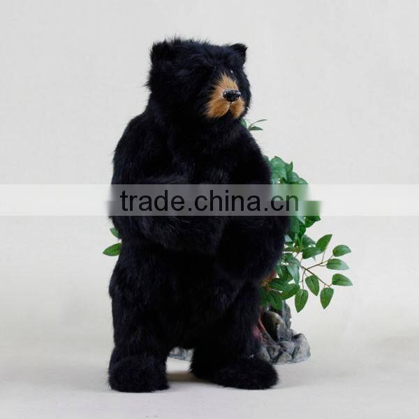 Stuffed plush bear cheap african furry animal figurines