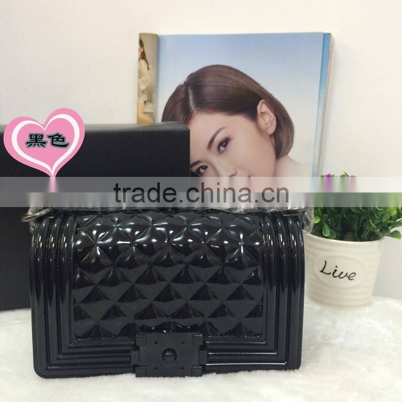 Xianjian Factory Quilted Candy Silicone Jelly Shoulder Bag (BGJB017)