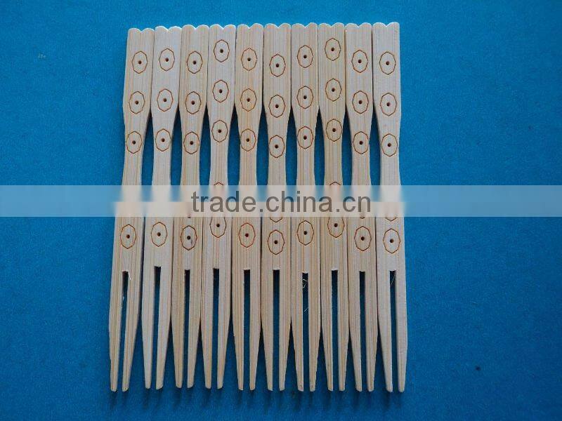 disposable hot sell 100% natural bamboo fruit fork