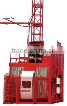 CS SC200 construction cage lifter 2ton load single-cage triple drive