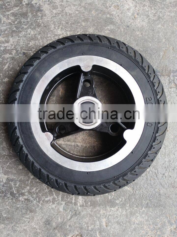 new style semi-pneumatic wheel with 200X50 tire/200mm scooter wheel for customer