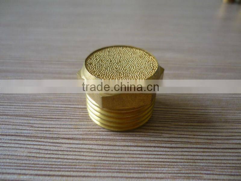 Pneumaic muffler,male threade air Silencer, Brass fitting