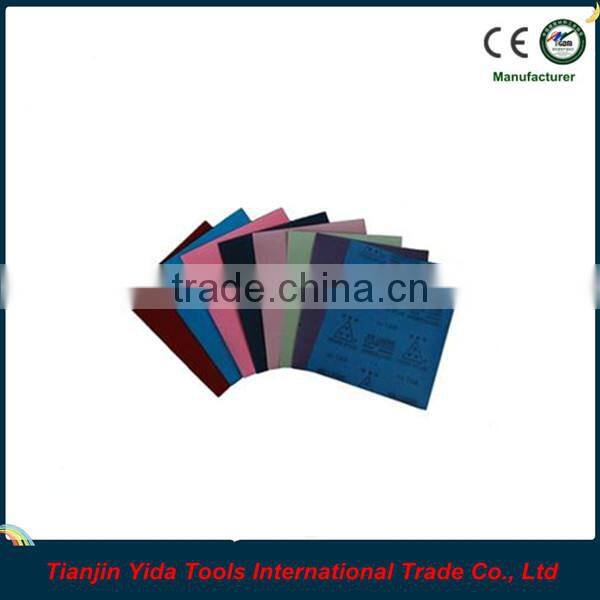 Stable and flexible abrasive paper