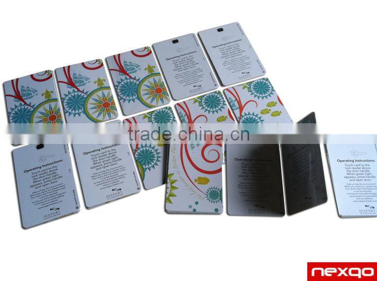 Plastic lottery scratch tickets card with printing