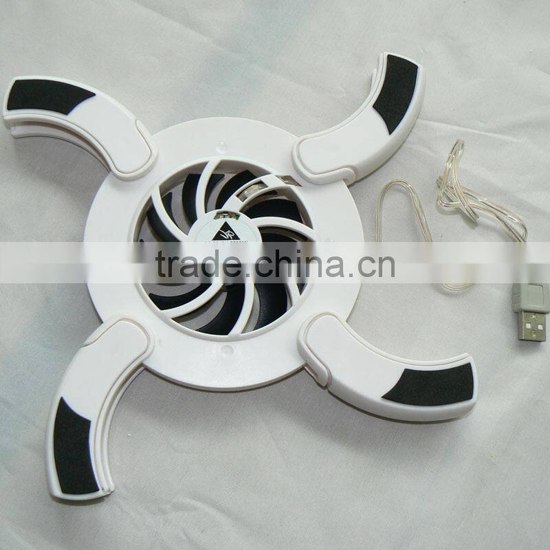 Cheap Stock cool fan notebook cooling pad USB Cooling Pad Flaming wheel Laptop Cooler Pad Fan for Laptop Notebook