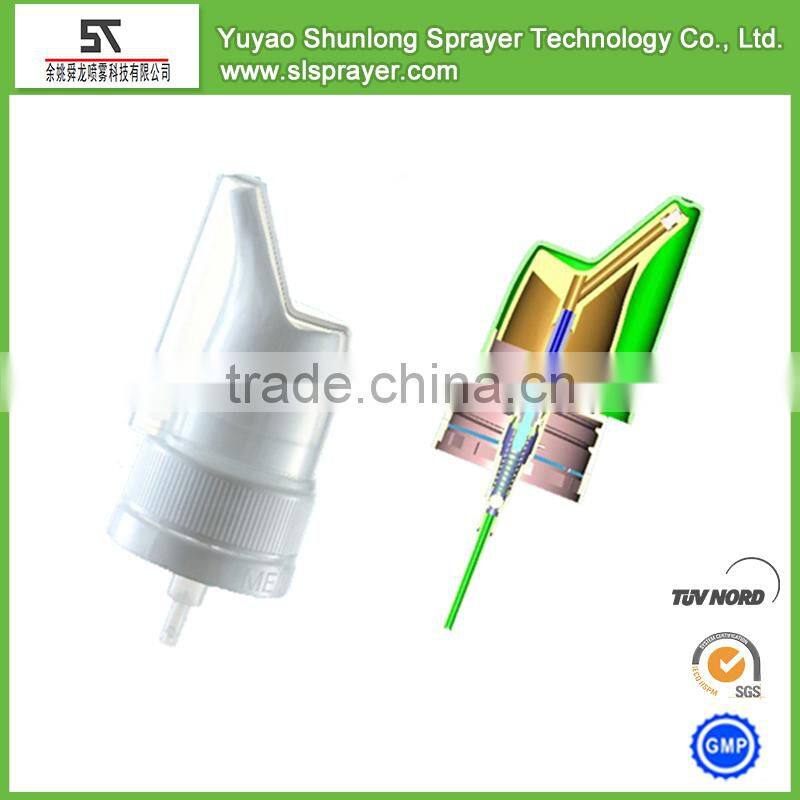 Plastic oblique nasal sprayer pump/medical throat Sprayer