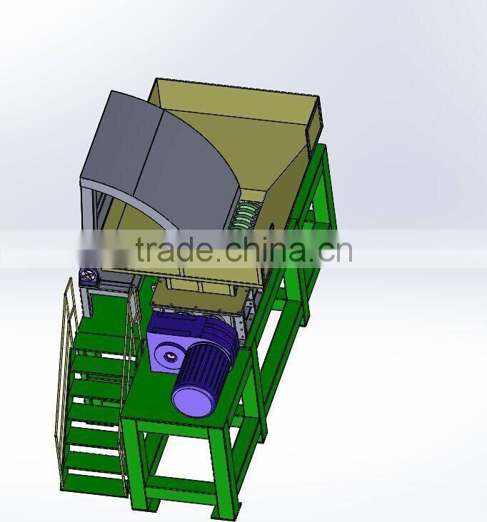 Paper baler shredder machine