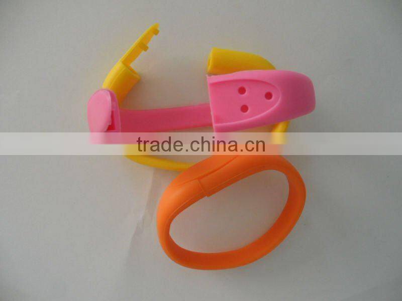 Hot selling ODM Colorful USB Silicone Bracelet