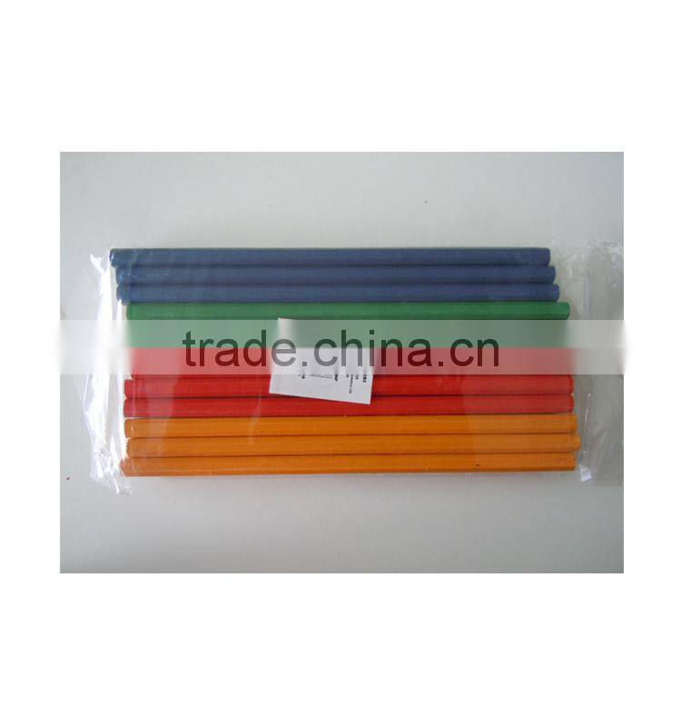 176-178*15*7mm standard size octagonal shape wooden carpenter pencil