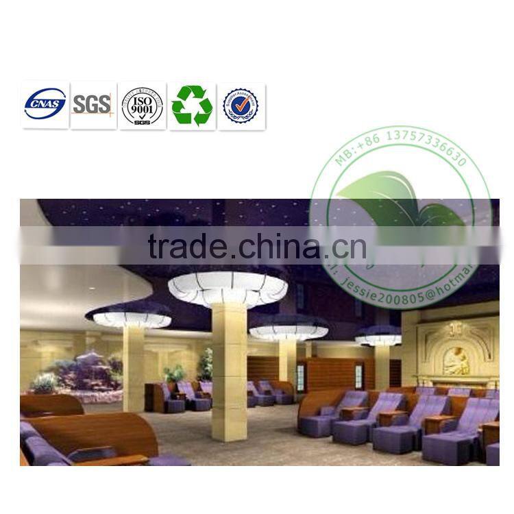 Galaxy Dark Blue Decorative PVC Film For Ceiling In Rest Hall