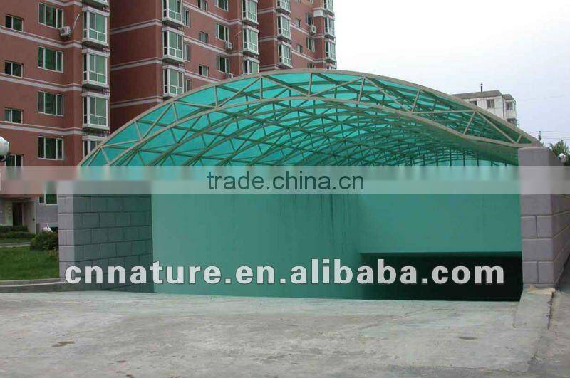 Macrolux polycarbonate compact sheet for roofing and canopy