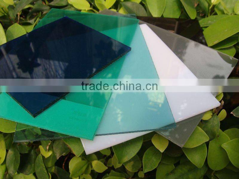 2mm 2.1x6m Polycarbonate solid sheet, plastic flat sheet for decoration