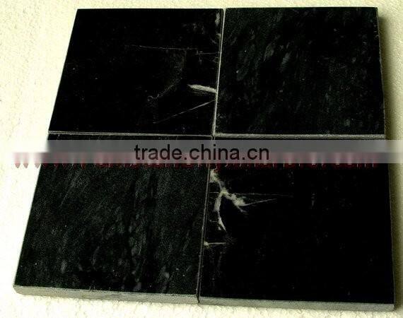 NATURAL JET BLACK MARBLE TILES COLLECTION