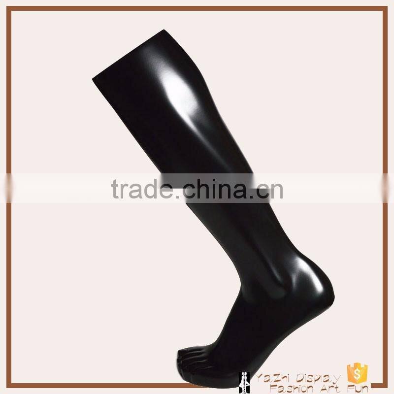 stocking display black muscle male foot mannequin for sale
