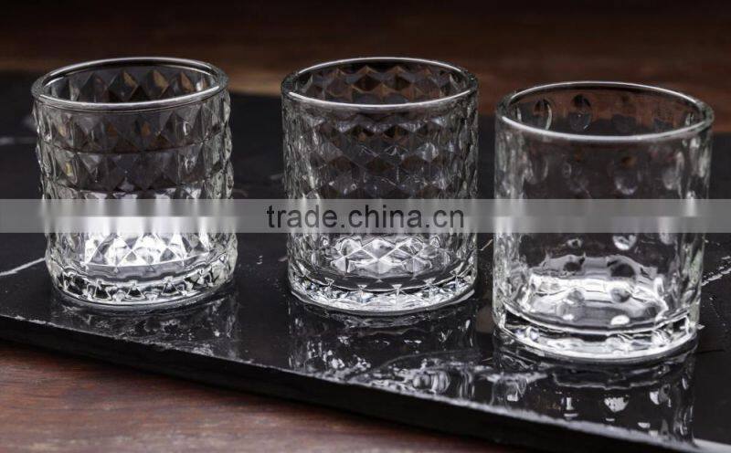 2017 New arrival Round candle holder 6OZ glass cup