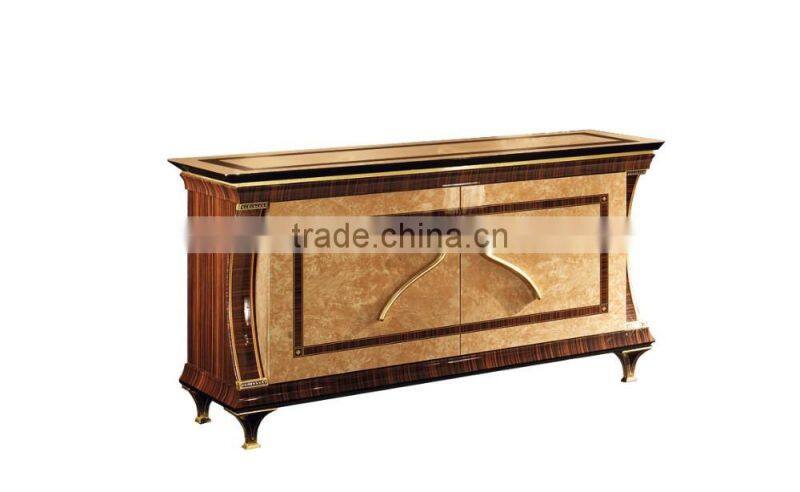 2016 NEW ITEM European Style Beige Color Solid Wood Dining Room Set/Italian Classic Inlay Dining Room Furniture (MOQ=1 SET)