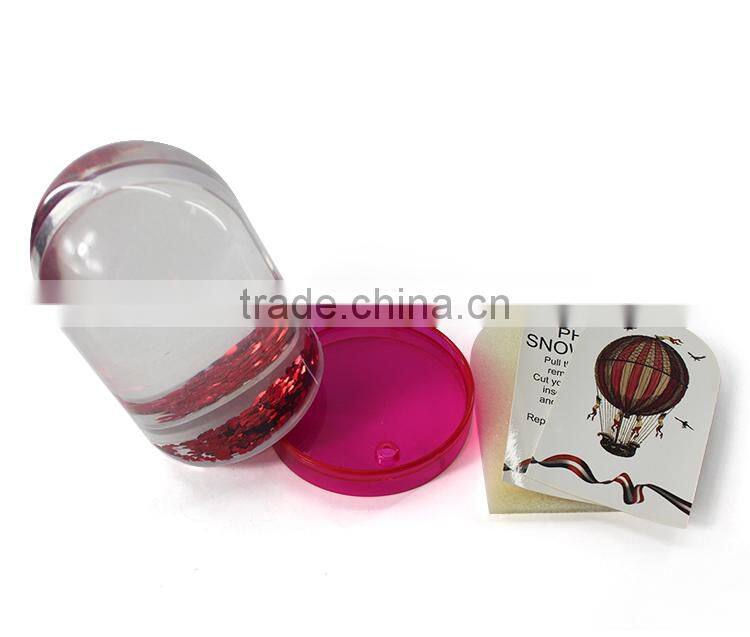 Polyresin Custom Romantic Wedding Picture Insert Snow Globe