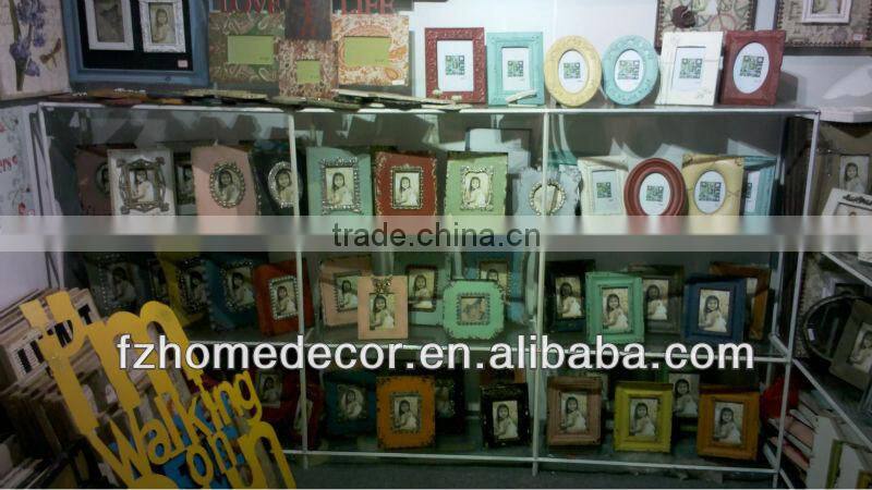 2016 new style antique wooden wall shelf drawers with ceramic hangers