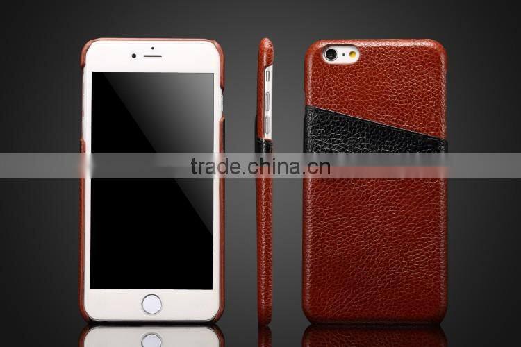 Genuine leather back cover, multi color leather case for iphone 6s / plus