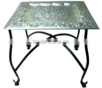 Silver Plated Folding Moroccan Table