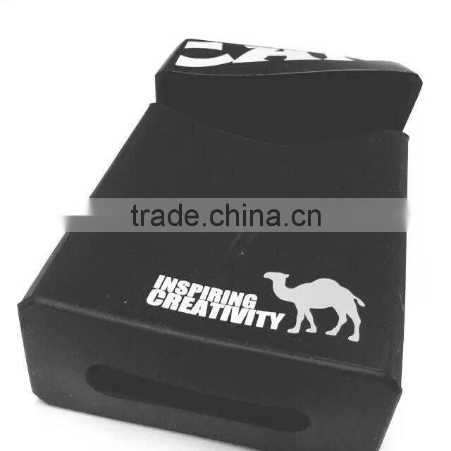 Cool brand pattern & letter printed silicone cigarette case