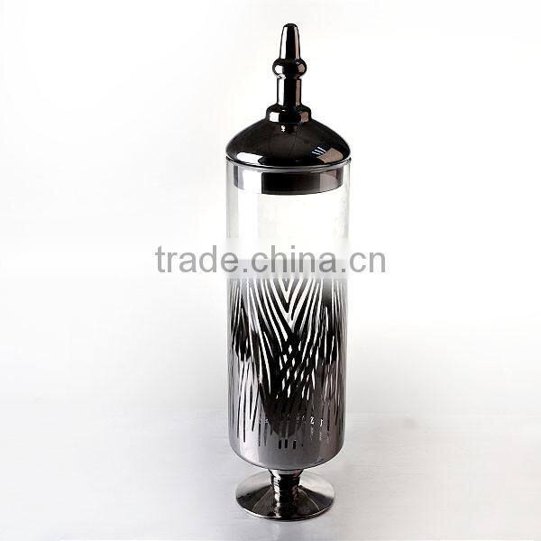 Leopard Print Collection Decal Glass Apothecary Jar