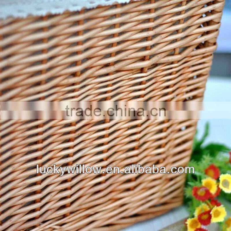 high quality bulk wicker basket with handle wholesale