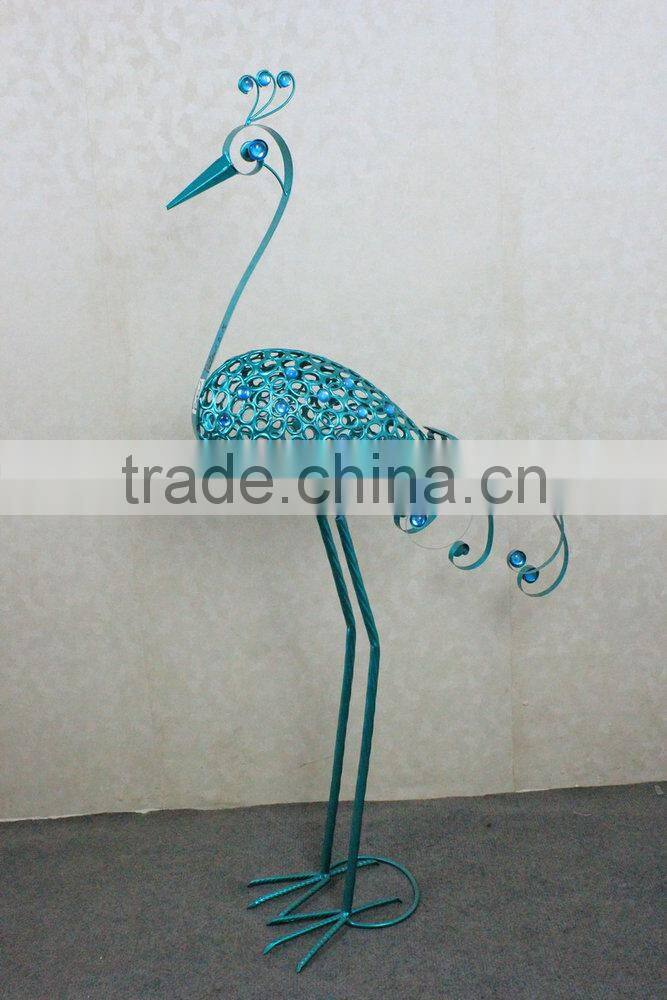 Metal peacock garden decoration