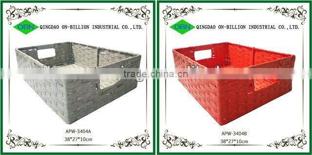 2014 New design large paper rope container storage vintage basket